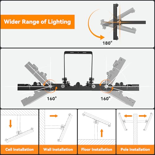 SOLLA 900W LED Outdoor Flood Light, 90000LM Super Bright Stadium Light, 6000K Daylight White, IP66 Waterproof 3 Heads Adjustable Outdoor Floodlights for Backyard, Parking Lot, Court, Field - size: 900 Watt