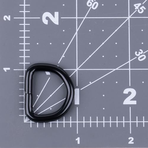 Country Brook Design - Welded D-Rings (3/4 Inch) - color: Black, size: 10 (Pack of 1)