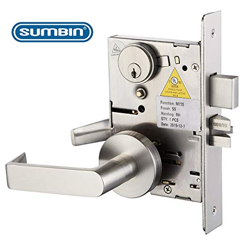 Commercial Mortise Lock Door Handle Lever Set for Corridor Door F13 - color: Sectional/Dormitory Function