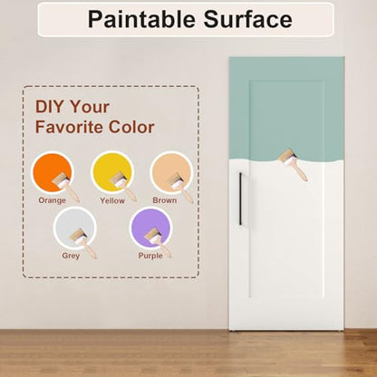 BarnSmith 30"x84" Concealed Sliding Barn Door with Soft Close Hardware Kits - size: 30''x84''