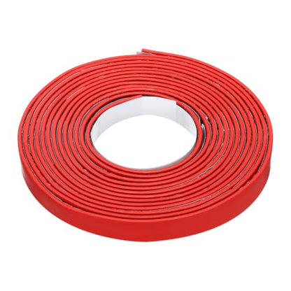 Smoke Fire Seal Strip 9.8Ft 10mm/0.39" Wx 2mm/0.08" T Red - color: Red, size: 9.8FT x 10mm / 0.39" W x 2mm / 0.08" T