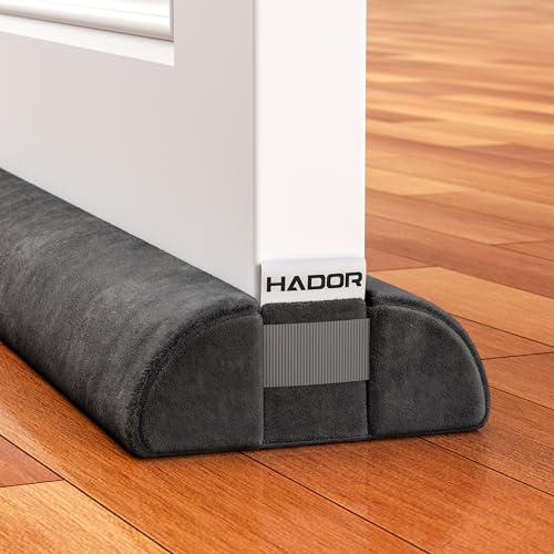 HADOR Door Draft Stopper for Bottom of Door, Adjustable 32 Inch, Black - color: Black, size: 1 Pack-32 Inch