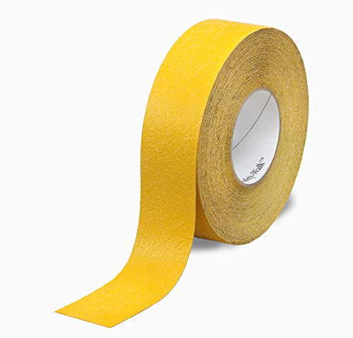 3M Safety-Walk Slip-Resistant General Purpose Tapes & Treads 630-B, Safety Yellow, 2 in x 60 ft, 2/Case