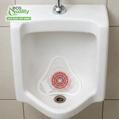 Heavy Duty Urinal Screen and Deodorizer with Non-para Block - Universal Fit - Urinal Scent Cakes with Cherry Fragrance - Great for Hotels, Restaurants, Schools, Offices and Janitorial Supplies (2)