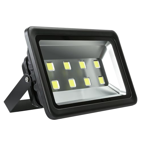 400W LED Flood Lights Outdoor, 40000LM Super Bright Exterior Lamp, 6000K Daylight White, Waterproof Security Light for Backyard, Garden, Garage - size: 400w