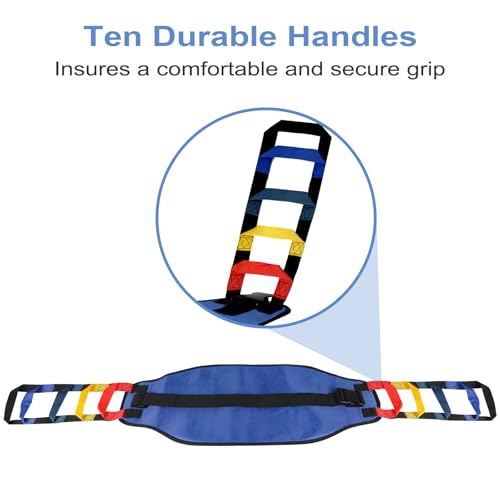 Transfer Sling, Transfer Belt for Elderly, Gait Belts for Seniors - color: Blue 1