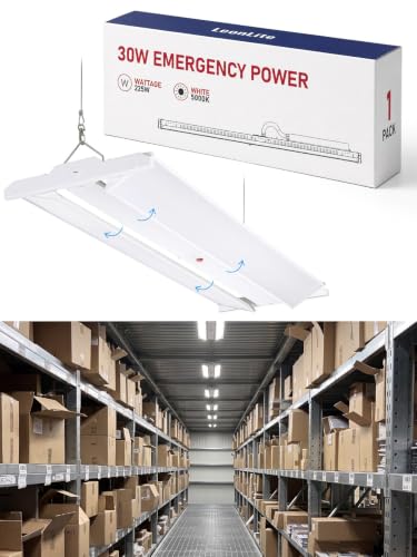 LEONLITE 4FT 225W LED Linear High Bay Light with Emergency Battery Backup