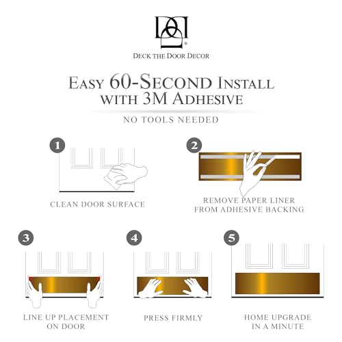 Door Kick Plate, 6x30 in, Shiny Brass, Adhesive Quick Mount - color: Shiny Brass, size: 6x30"