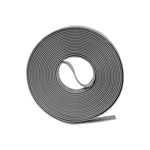 Highcraft QQT-3450 Plastic Strapping, 3/4’’ x 50’ Perforated Roll, 1/8’’ Nail Holes with .75’’ Spacing; Grey Polypropylene - size: 3/4'' x 50'