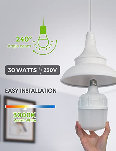 L LOHAS LED Super Bright Light Bulbs, 250-300W Equivalent - color: Soft White
