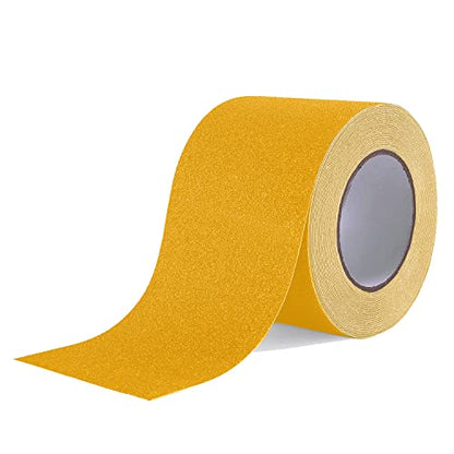 Reniteco 4" x33Ft Anti Slip Tape Yellow Heavy Duty Grip 1PC - color: 01-Yellow, size: 4in x 33Ft