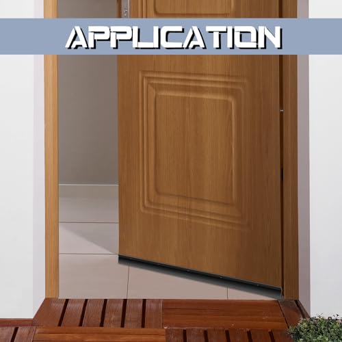 Blulu 2 Pcs 36 in Aluminum Door Drip Cap with Screws Rain Drip Guard - color: Black