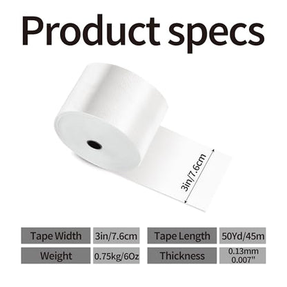 Fiberglass Cloth Tape, 6 oz,3 inch x 50 yd Woven Fiberglass Fabrics Roll - size: 3inch