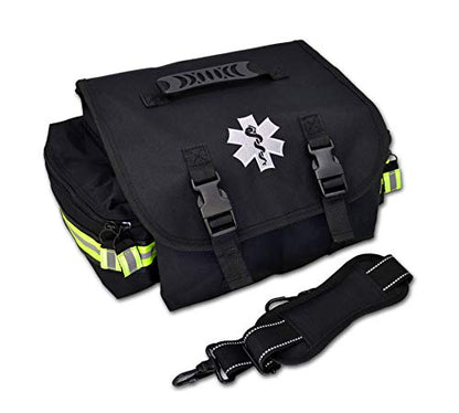 Lightning X Small Medic First Responder EMT Trauma Bag Stocked First Aid Trauma Fill Kit A Stealth Black - color: Stealth Black