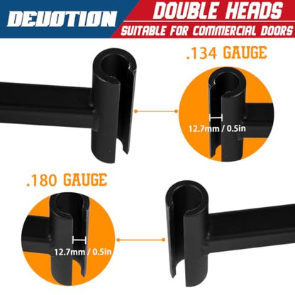Door Hinge Adjustment Tool for .134 and .180 Gauge Commercial Hinge Bender, Double Head Long Handle Door Alignment Tool, Heavy Weight Door Adjustment Bender