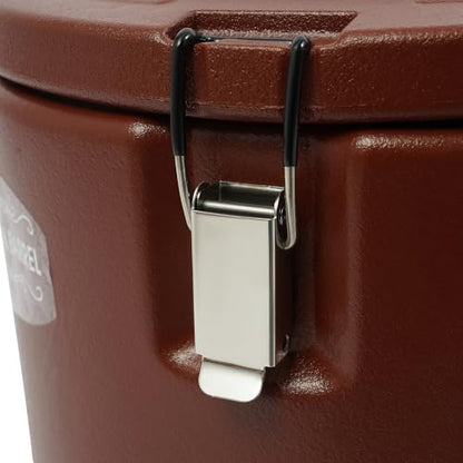 DYNAMI 4.7Gal Insulated Food Container,Hot Soup Transport Container Brown - color: Brown, size: 4.7 Gal
