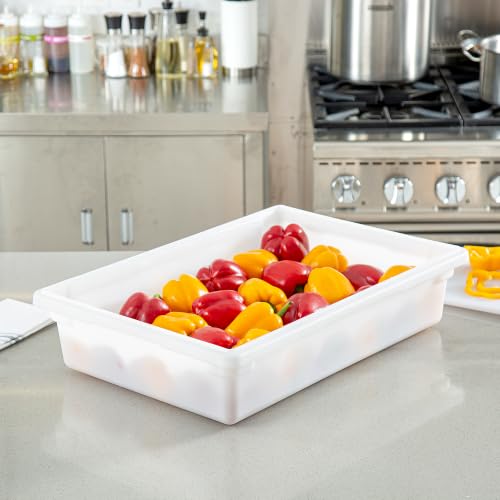 Restaurantware 26 x 18 x 6 In White Plastic Food Storage Box, 1 Count