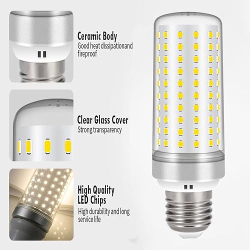 E26 LED Bulbs, 30W Equivalent 250W, 2 Pack 4000K Neutral Light - color: 4000k Neutral Light