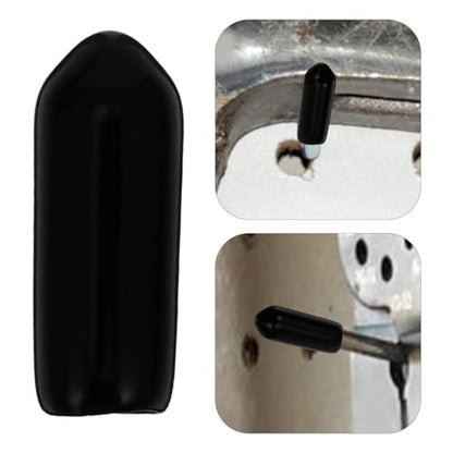 Angoily 300Pcs Pegboard Hook Tips 0.66 Inch Rubber End Caps for Pegboard Hooks Protective Prong Covers for Tool Organizer Accessories Easy Install Vinyl Hook End Caps for Garage and Store Display