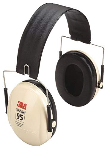 3M PELTOR Hearing Protection Optime 95 Earmuffs, Adjustable Earcups, E-A-Rfit Compatible, Stainless Steel - size: Over the head, style: Over the Head, Folding