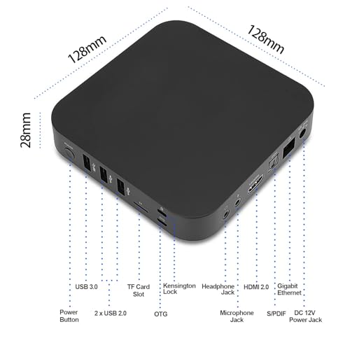 MINIX X35-i Max 4K Ultra HD Industrial Android Player, WiFi 6/4GB DDR4/32GB eMMC 5.1 Storage/GLAN/Pre-Rooted Firmware/Wake On LAN/Auto Power. Ideal for Digital Signage and Industrial Application. - size: 4GB+32GB/X35-I Max