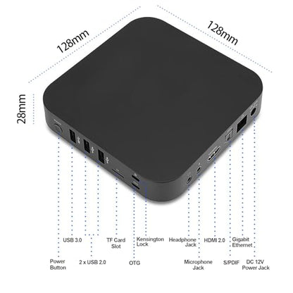 MINIX X35-i Max 4K Ultra HD Industrial Android Player, WiFi 6/4GB DDR4/32GB eMMC 5.1 Storage/GLAN/Pre-Rooted Firmware/Wake On LAN/Auto Power. Ideal for Digital Signage and Industrial Application. - size: 4GB+32GB/X35-I Max