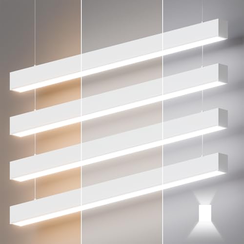4FT LED Linear Lights 50/45/40/35/30W Up and Down Light,3/4/5000K 4Pack - color: White, size: 4FT4P