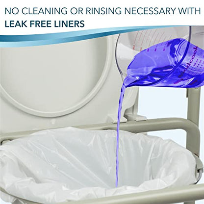 TidyCare Bedside Commode Liners for Portable Toilet Chair Bucket and Bedpan | Value Pack of 96 Disposable Waste Bags for Adults in Medical Care | Universal Fit Portable Toilet Liners - size: 1 Count (Pack of 96)