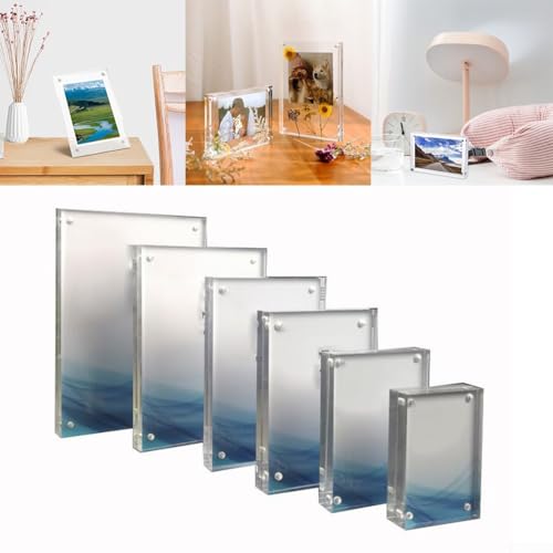for acrylic Sign Holder, for acrylic Poster Double-Sided Display Stand For Countertops, for acrylic Stands For Display In Offices, Restaurants, And Events(6 x 9cm) - size: 6 x 9cm