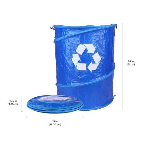 Coghlan's Pop-Up Lightweight Trash & Recycle Can – Collapsible Dual-Purpose Bin for Camping, RV, and Travel – Durable, Compact, and Easy to Store – 29.5 Gallon - color: Trash & Recycle Can Set - 29.5 Gallon