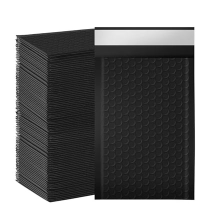 packbabol Bubble Mailers, 4x7 Inch Poly Padded Bubble Mailers Pack of 100 Bubble Envelopes Opaque Self Seal Adhesive Waterproof Bags for Shipping and Packaging(Black,4x7-100Pc) - color: black, size: 4x7-100Pc
