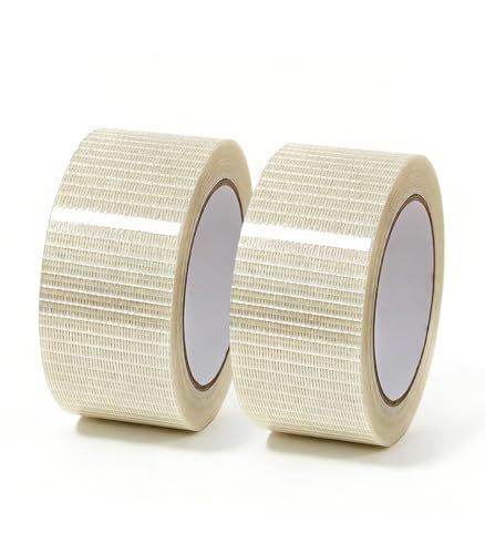 Transparent Fiberglass Strapping Tape Reinforced Tape 2 Inch x 38 Yards - size: 2in x 35yard