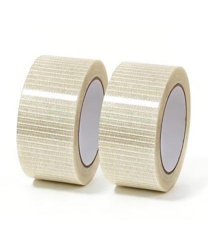 Transparent Fiberglass Strapping Tape Reinforced Tape 2 Inch x 38 Yards - size: 2in x 35yard