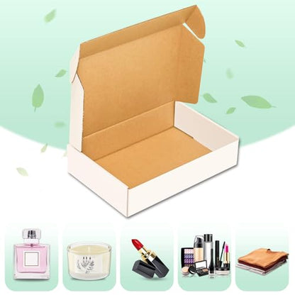 50 pack Small Shipping Box,6x4x2'',Corrugated Mailer,Cardboard Box, White - size: 6x4x2"