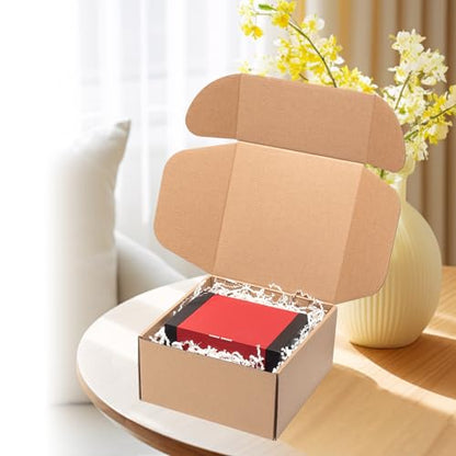 Wowxyz 8x8x4" Shipping Boxes 30 Pack Brown Corrugated Cardboard Mailer Box - size: 8x8x4"