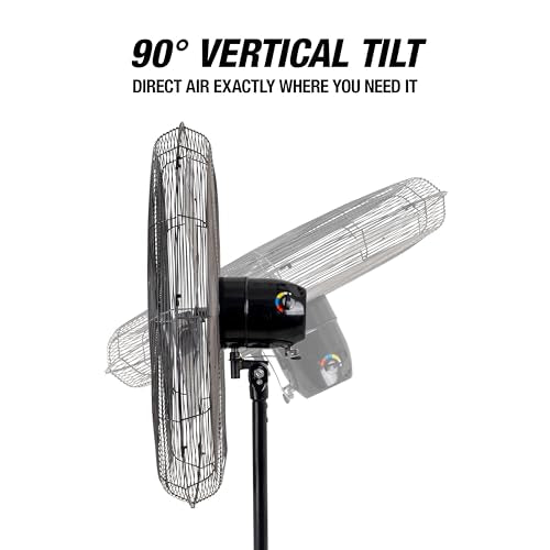 OEMTOOLS 30 Inch Oscillating Pedestal Fan 7800 CFM with Adjustable Height - size: New 30 Inch