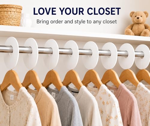 18 Pack White Acrylic Shelf Dividers for Closet Organization - size: 18Pack