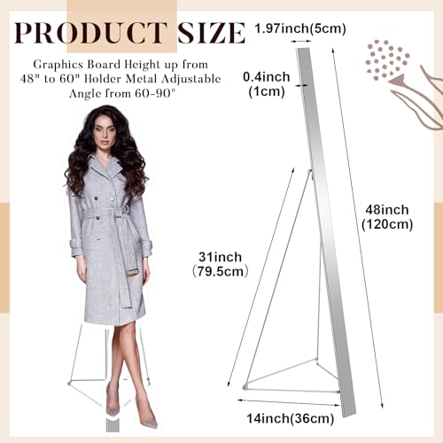 Hicarer 48'' Foam Poster Board Display Stand for Restaurant Business