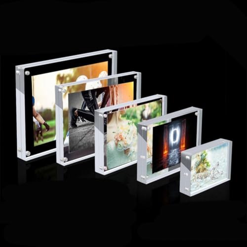 for acrylic Sign Holder, for acrylic Poster Double-Sided Display Stand For Countertops, for acrylic Stands For Display In Offices, Restaurants, And Events(7.5 x 10.5cm) - size: 7.5 x 10.5cm