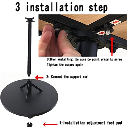 Commercial Grade Round Clothes Rack Floor Standing Rotatable Clothing Rack - color: Black