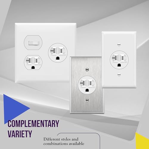 ENERLITES 20-Amp 125-Volt Single Receptacle Outlet Tamper-Resistant, White - color: White, size: 10 Pack