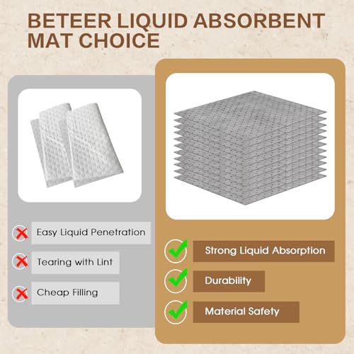Oil Absorbent Pads, 5.5 oz Oil Absorbent Mat 16" x 18" 200 Pack - size: 16" W x 18" L, 5.5 oz