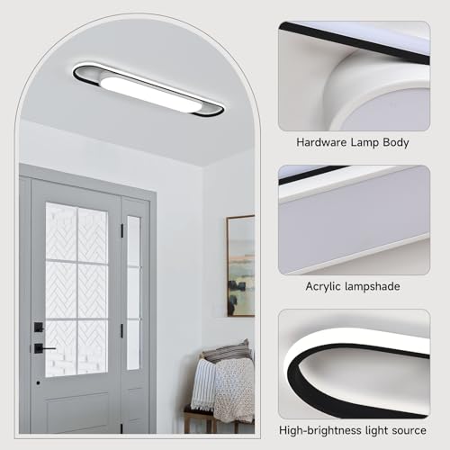 3Ft Cool White Modern LED Ceiling Lighting,50W Metal Linear Ceiling Lamp,6500K High Brightness Simple Long Light for Kitchen Dining Living Room Laundry, Garage Cloakroom Lighting (36.2Inch) - color: Cool White (6500K/NOT Dimmable ), size: 3FT (36.2 Inch /