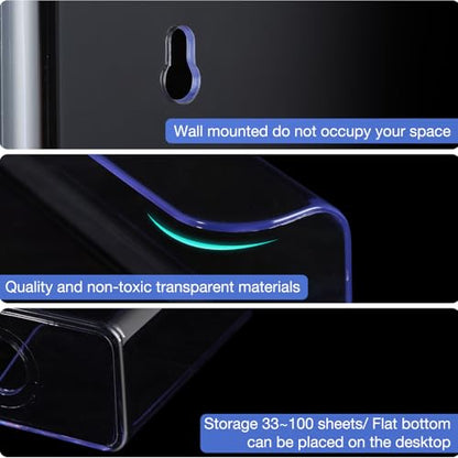 Ripeng 4 Pcs Acrylic Brochure Holder 8.5 x 11 Inch