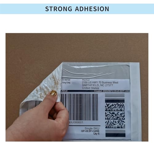 1000 Pcs 7'' x 10'' Clear Packing List Envelopes Adhesive Shipping Label Pouch, Shipping Document envelopes, Clear Face - size: 7'' x 10''