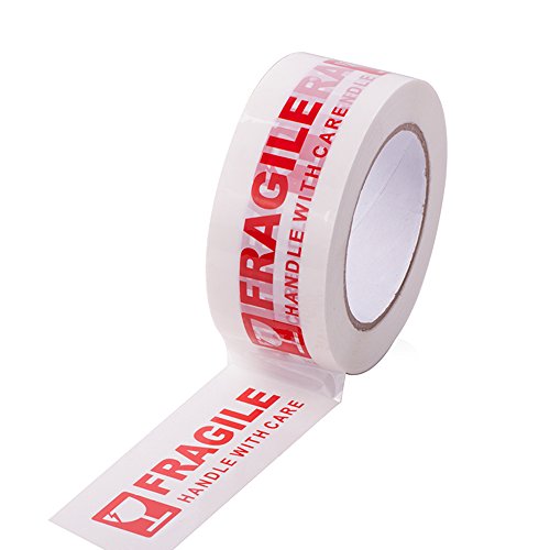 1Roll Warning Fragile Tape Handle with Care 2Inx330Ft(110Yds) - color: 1 Roll