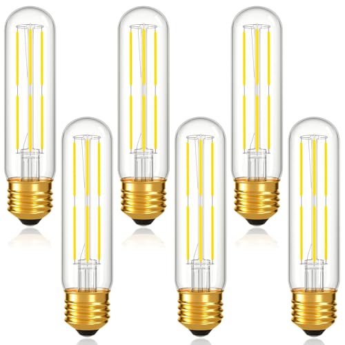 Dimmable E26 T10 LED Bulb Tube Light Bulbs 6W,Daylight 5000K 600LM,6 Pack - color: Daylight 5000k, size: 5 Inch-6 Count