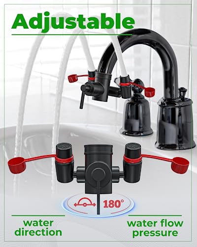 Eye Wash Kit, Faucet Mounted Emergency Eye Wash Station - 1 Pack - Black - color: Black, size: Pack of 1
