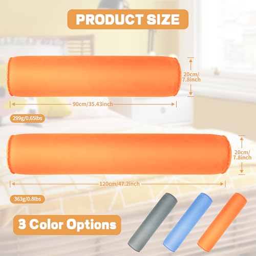 EULANT Inflatable Travel Body Pillow,Inflatable Long Body Pillow for Bed - color: Orange