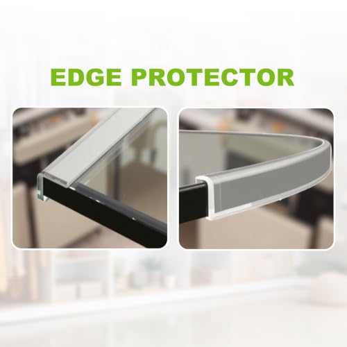 PATIKIL Rubber Seal Strip, 10Ft Flexible U Channel Edge Trim Protector Soundproof Door Seal Strips Fit 2-3mm Thick Edge, 1/4"(6mm) Width, 3/8"(10mm) Height, Transparent - size: 1/4"(6mm ) x 3/8"(10mm )